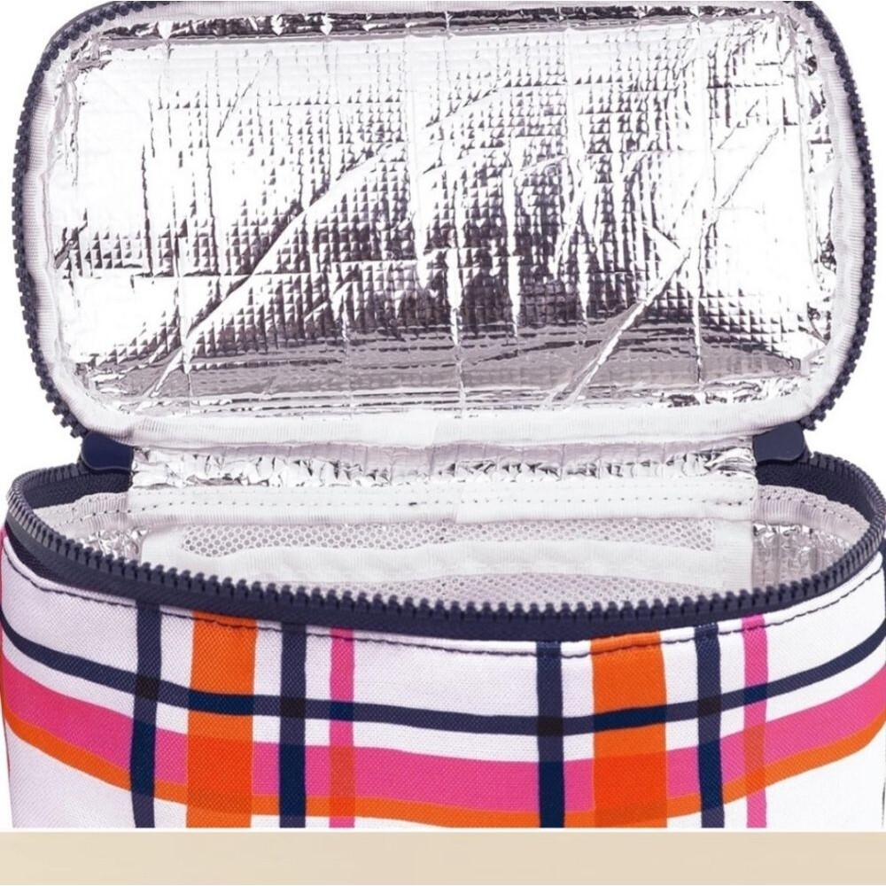 Brand New In Original Packaging kate spade™ Plaid Insulated Lunch Tote - Picture 4 of 8